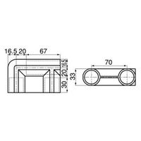 スペーシア プラスチックジョイント(台車用) PJ-602B ロイヤルブル- 1セット(20個)（直送品）