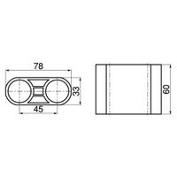 スペーシア プラスチックジョイント(台車用) PJ-604B ロイヤルブルー 1セット(20個)（直送品）