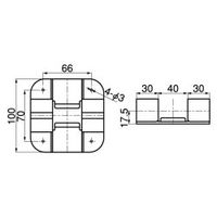 スペーシア プラスチックジョイント PJ-702G ダークグレー 1セット(30個)（直送品）