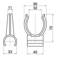 スペーシア プラスチックジョイント PJ-707B ロイヤルブルー 1セット(30個)（直送品）