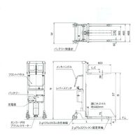 ハマコSS マスト式リフト ボールネジ・電動式 HFH-B200-15 1台（直送品）