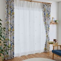 スミノエ デザインライフ セミオーダー レースカーテン イエティボイル 1200×2140mm ライトベージュ 1セット(2枚入)（直送品）