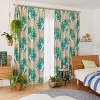 スミノエ デザインライフ セミオーダー カーテン ハンキング 1000×2100mm ベージュ 1セット(2枚入)（直送品）