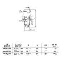 オーツカ STAUFF QUICK-TEST 圧力計コネクター 300-43.100 1個（直送品）