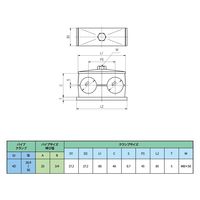 オーツカ STAUFF ツインシリーズ パイプクランプ ツイン DSSP 4Gr 20A PP AS 1セット（5個入）（直送品）