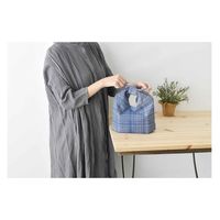 現代百貨 ランチバッグ 保冷 Bowknot あづま袋 ネイビー 362806 1個（直送品）