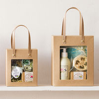 【ギフトボックス】 ヘッズ シンプルクオリティ窓付ギフトボックス-S SIQ-WGBS 透明/ブラウン 1パック（10枚入）