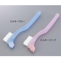 義歯ブラシ 入れ歯ブラシ 義歯ブラシS（軟性床用） ミルキーピンク 8-1907-02 1本 Ciメディカル
