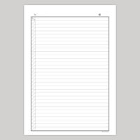 A4自費診療録　2号紙　CCF801　1冊（100枚入）　イムラ封筒（わけあり品）