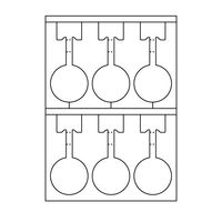 中川製作所 ラミフリー レーザープリンタ用紙 スイングPOP6面 A4 100枚 UPLF06-100 1箱（100枚入）