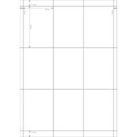 中川製作所 ラミフリー レーザープリンタ用紙 名刺カード大9面 A4 100枚 UPLF09-100 1箱（100枚入）