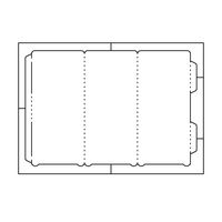 中川製作所 ラミフリー レーザープリンタ用紙 三角立体POP1面 A4 100枚 UPLF02-100 1箱（100枚入）