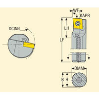 セコ・ツールズ・ジャパン 内径用ホルダー A05DーSCLDR04 1個（直送品）