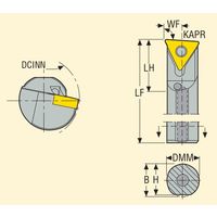 セコ・ツールズ・ジャパン 内径用ホルダー A06EーSTLDL06 1個（直送品）
