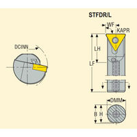 セコ・ツールズ・ジャパン 内径用ホルダー A08FーSTFDR06 1個（直送品）