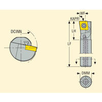 セコ・ツールズ・ジャパン 内径用ホルダー A08KーSCFCL06ーR 1個（直送品）