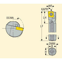 セコ・ツールズ・ジャパン 内径用ホルダー A08KーSCLCL06 1個（直送品）