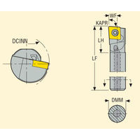セコ・ツールズ・ジャパン 内径用ホルダー A08KーSCLCL06ーR 1個（直送品）