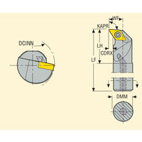 セコ・ツールズ・ジャパン 内径用ホルダー A12NーSDUCR07ーR 1個（直送品）