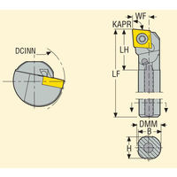 セコ・ツールズ・ジャパン 内径用ホルダー A16QーSCLCL09 1個（直送品）