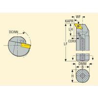 セコ・ツールズ・ジャパン 内径用ホルダー A20QーSDUNL11 1個（直送品）