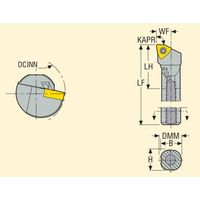 セコ・ツールズ・ジャパン 内径用ホルダー A20QーSWLCR06 1個（直送品）
