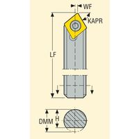セコ・ツールズ・ジャパン 内径用ホルダー S12DーSCECL09 1個（直送品）