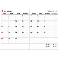 ナカバヤシ 【2023年版】ロジカルダイアリー 月間ノートタイプB B5 ブラック NS-B502-23BD 1セット(2冊)（直送品）