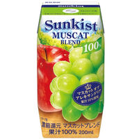 森永乳業 サンキスト100％マスカットブレンド 200ml 1箱（24本入）　ジュース　紙パック 果汁飲料