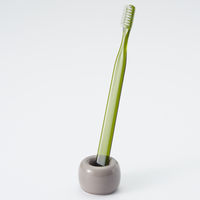無印良品 磁器歯ブラシスタンド 1本用 グレー 直径4×高さ3cm 1セット（2個） 良品計画