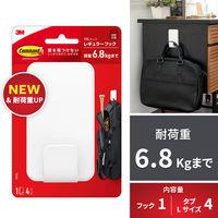 スリーエム(3M) コマンド フック 壁掛け 傷つけ ない きれいにはがせる XXL 耐荷重6.8kg 1パック CMXXL