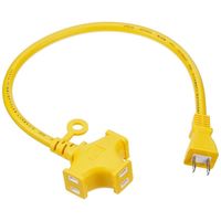 高儀 EARTH MAN 3口ショートタップ40cm 黄 COD-0043YA 4907052669321 1セット（3個）（直送品）