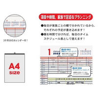 エムプラン 【2023年版】ベーシック 家族スケジュール カレンダー 203714-01 1セット(2冊)（直送品）