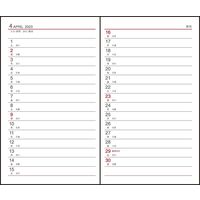 ダイゴー 【2023年版】アポイント 手帳サイズ 1週間 月曜始まり ブラック E1007 1冊（直送品）