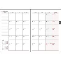 ダイゴー 【2023年版】アポイント 手帳サイズ 1週間+横罫 月曜始まり ブラウン E8433 1冊（直送品）