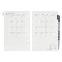 マルマン 【2023年版】リフィル ミニ データプラン 月間+見開き片面1週間 月曜始まり LS477-23 1冊（直送品）