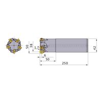 三菱マテリアル エンドミル 多機能用 ARP ARP6PR5004SA42L 1個（直送品）