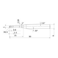三菱マテリアル ボールエンドミル MP3XB MP3XBR0050N035T10 1個（直送品）