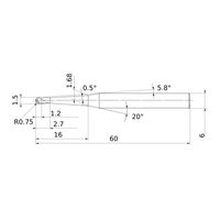 三菱マテリアル ボールエンドミル MP3XB MP3XBR0075N016T05 1個（直送品）