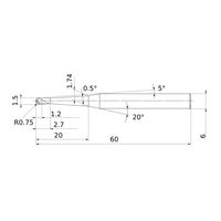 三菱マテリアル ボールエンドミル MP3XB MP3XBR0075N020T05 1個（直送品）