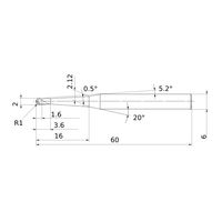 三菱マテリアル ボールエンドミル MP3XB MP3XBR0100N016T05 1個（直送品）