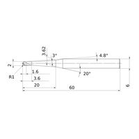 三菱マテリアル ボールエンドミル MP3XB MP3XBR0100N020T30 1個（直送品）