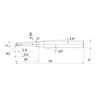 三菱マテリアル ボールエンドミル MP3XB MP3XBR0100N030T30 1個（直送品）