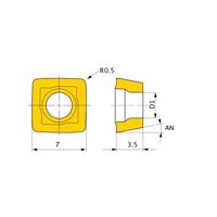 三菱マテリアル カッター用インサート アルミニウム合金加工用 SOGX SOGX073505-UN:TF15 1セット(10個)（直送品）