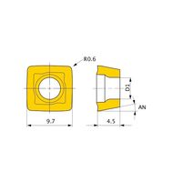 三菱マテリアル カッター用インサート アルミニウム合金加工用 SOGX SOGX094506-UN:TF15 1セット(10個)（直送品）