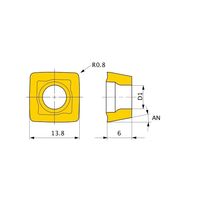 三菱マテリアル カッター用インサート アルミニウム合金加工用 SOGX SOGX136008-UN:TF15 1セット(10個)（直送品）