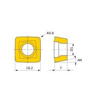 三菱マテリアル カッター用インサート アルミニウム合金加工用 SOGX SOGX187008-UN:TF15 1セット(10個)（直送品）