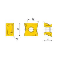 三菱マテリアル カッター用インサート フラットトップ LNGU LNGU130820PNEL-M:VP15TF 1セット(10個)（直送品）