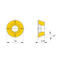 三菱マテリアル カッター用インサート ブレーカ付 RPHT RPHT1040M0E4-M:MP9130 1セット(10個)（直送品）