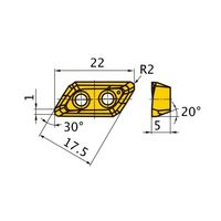 三菱マテリアル カッター用インサート 回転工具カッター用 XDGX XDGX175020PDER-GM:MP9120 1セット(10個)（直送品）
